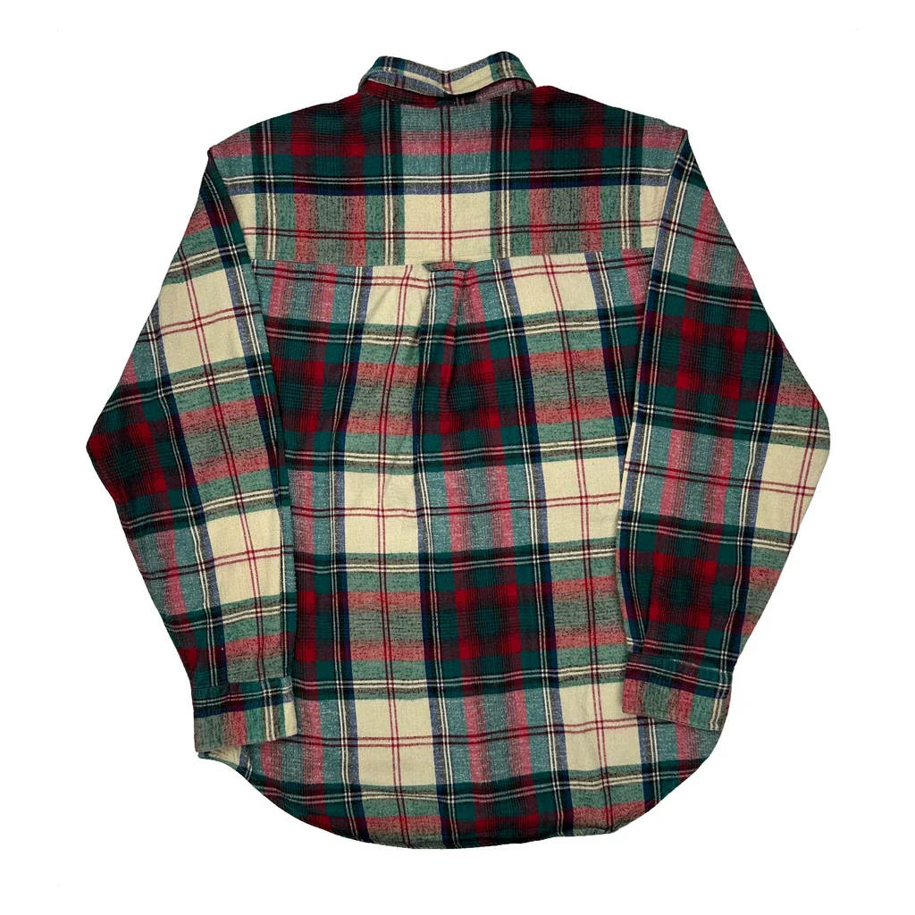 Cambridge Plaid Gant Checked Flannel Shirt - Large Multicoloured Cotton - Image 2