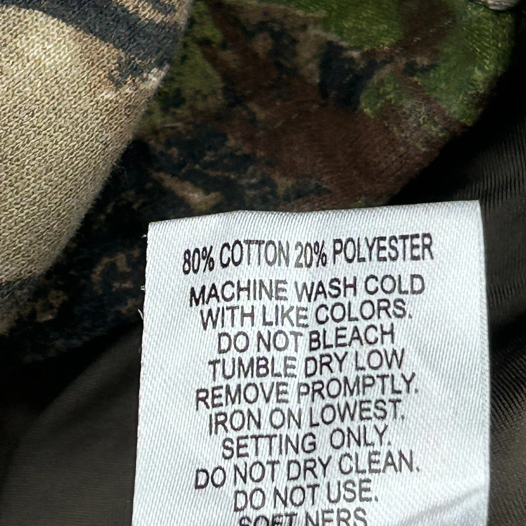 Camo Pattern Unbranded Camo Hoodie - Medium Camo Cotton Blend - Image 4