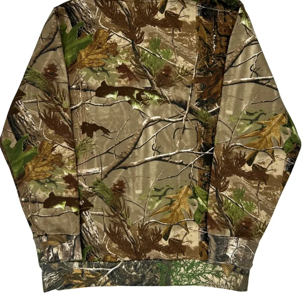 Camo Pattern Unbranded Camo Hoodie - Medium Camo Cotton Blend - Image 7