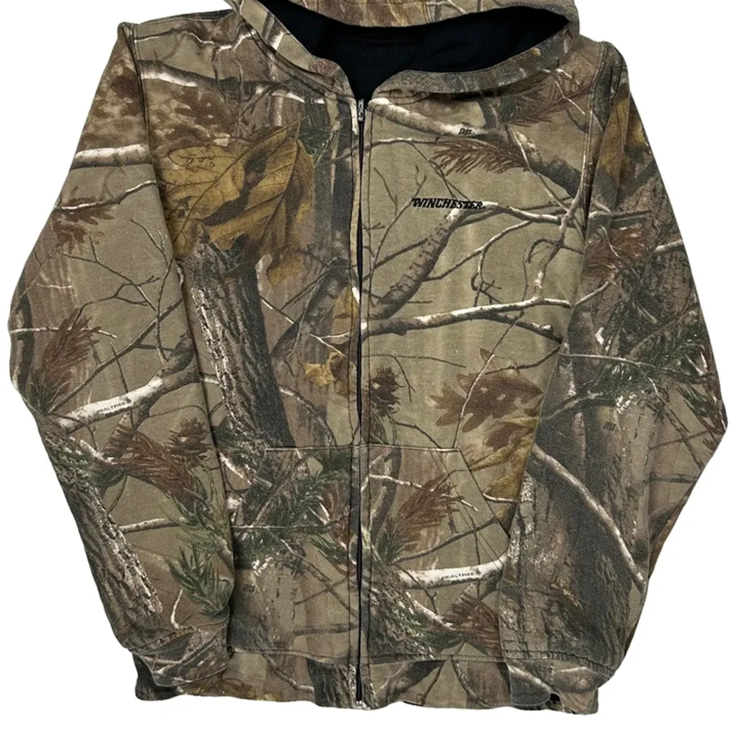 Camouflage Winchester Hoodie - Small Camo Polyester - Image 4