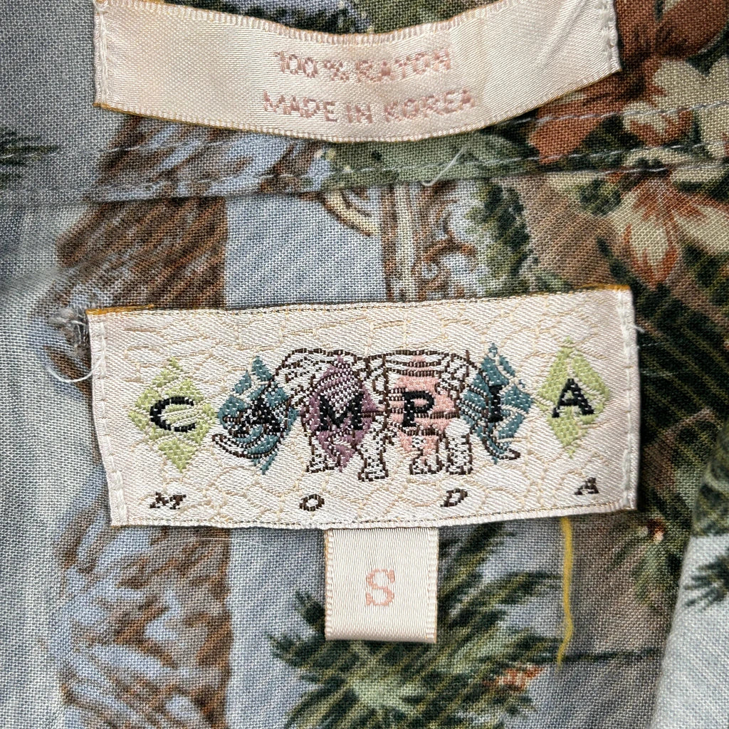 Campia Floral Hawaiian Shirt - Small Multicoloured Cotton - Image 3