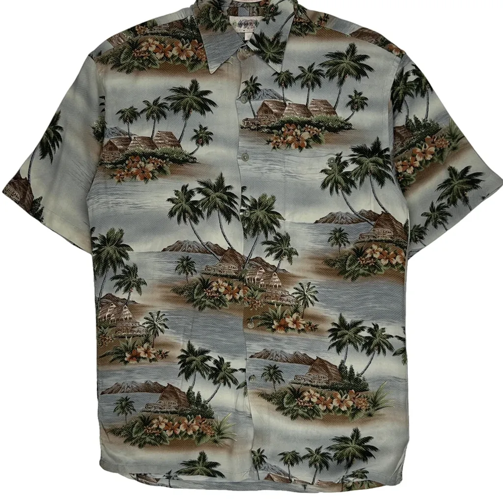 Campia Floral Hawaiian Shirt - Small Multicoloured Cotton - Image 4