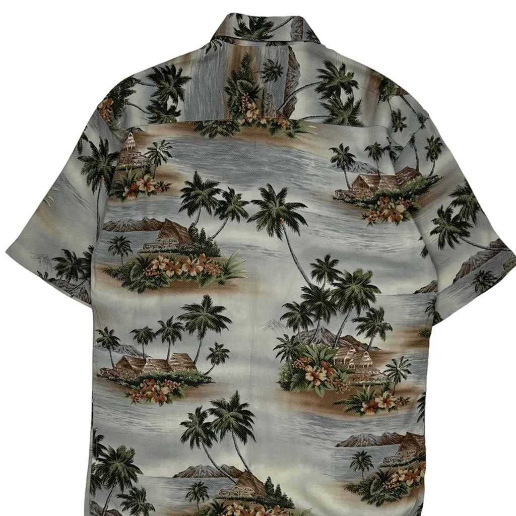 Campia Floral Hawaiian Shirt - Small Multicoloured Cotton - Image 6