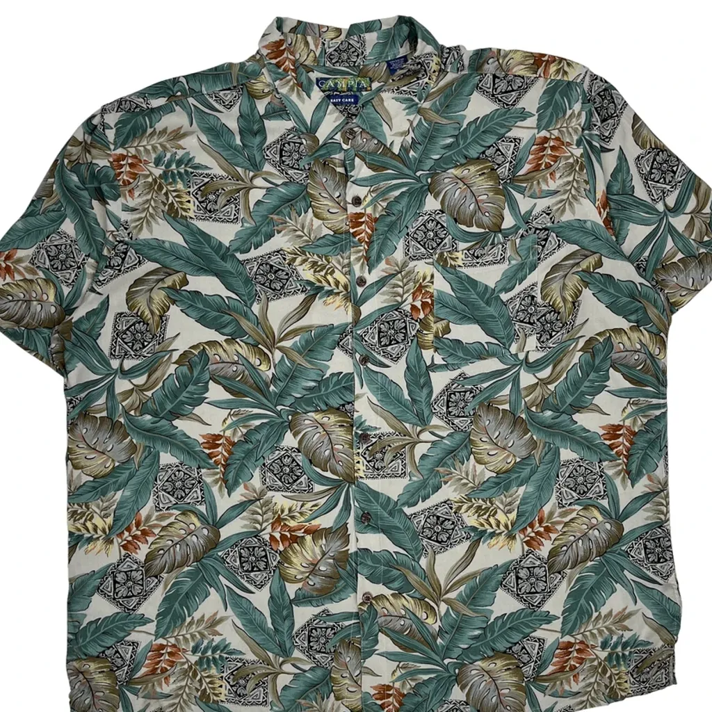 Campia Floral Hawaiian Shirt - 2XL Multicoloured Viscose - Image 4
