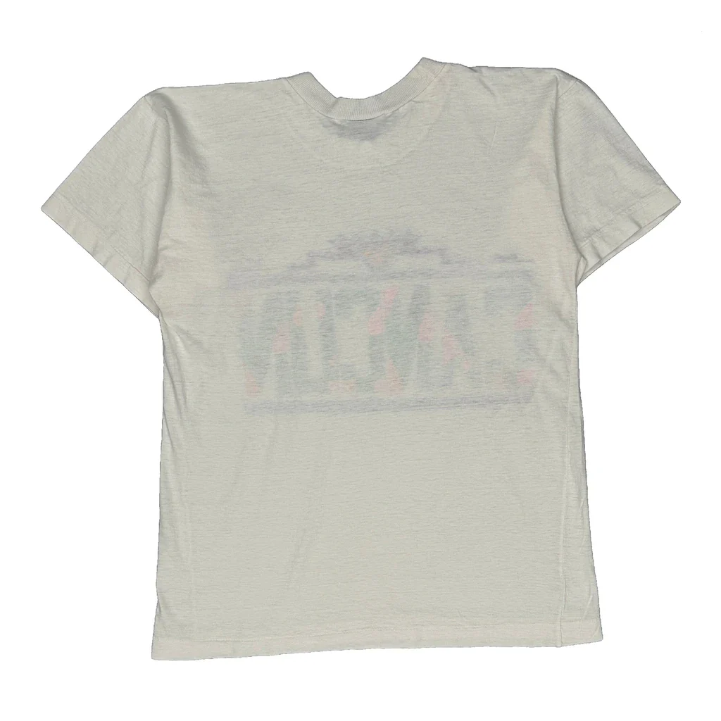 Cancun Loritos Single Stitch T-Shirt - Small White Cotton - Image 2