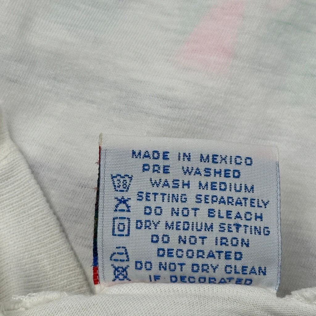 Cancun Loritos Single Stitch T-Shirt - Small White Cotton - Image 4