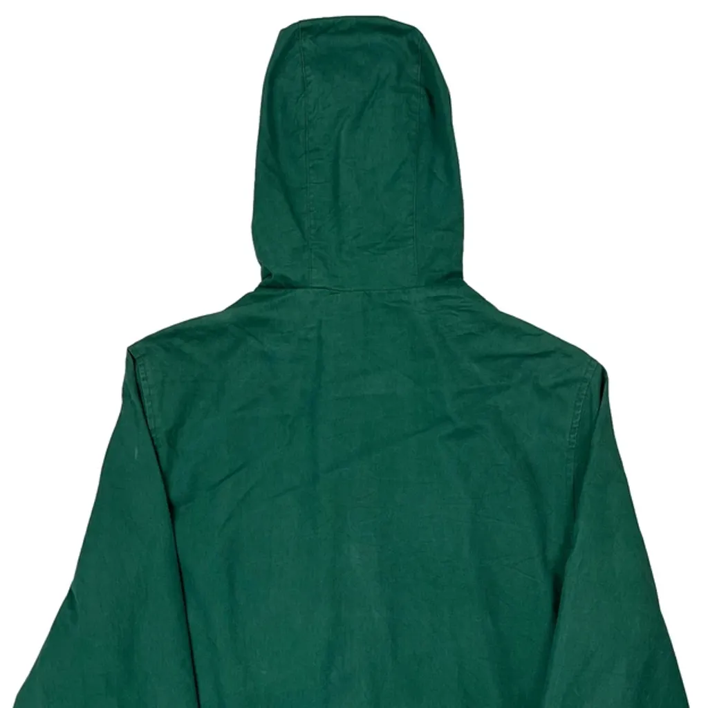 Canvas Tommy Hilfiger Spellout Anorak Windbreaker - Small Green Cotton - Image 7