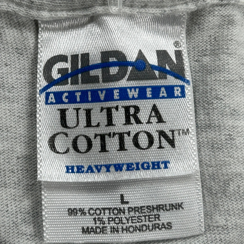 Capital Jaguars Gildan Graphic T-Shirt - Large Grey Cotton - Image 3