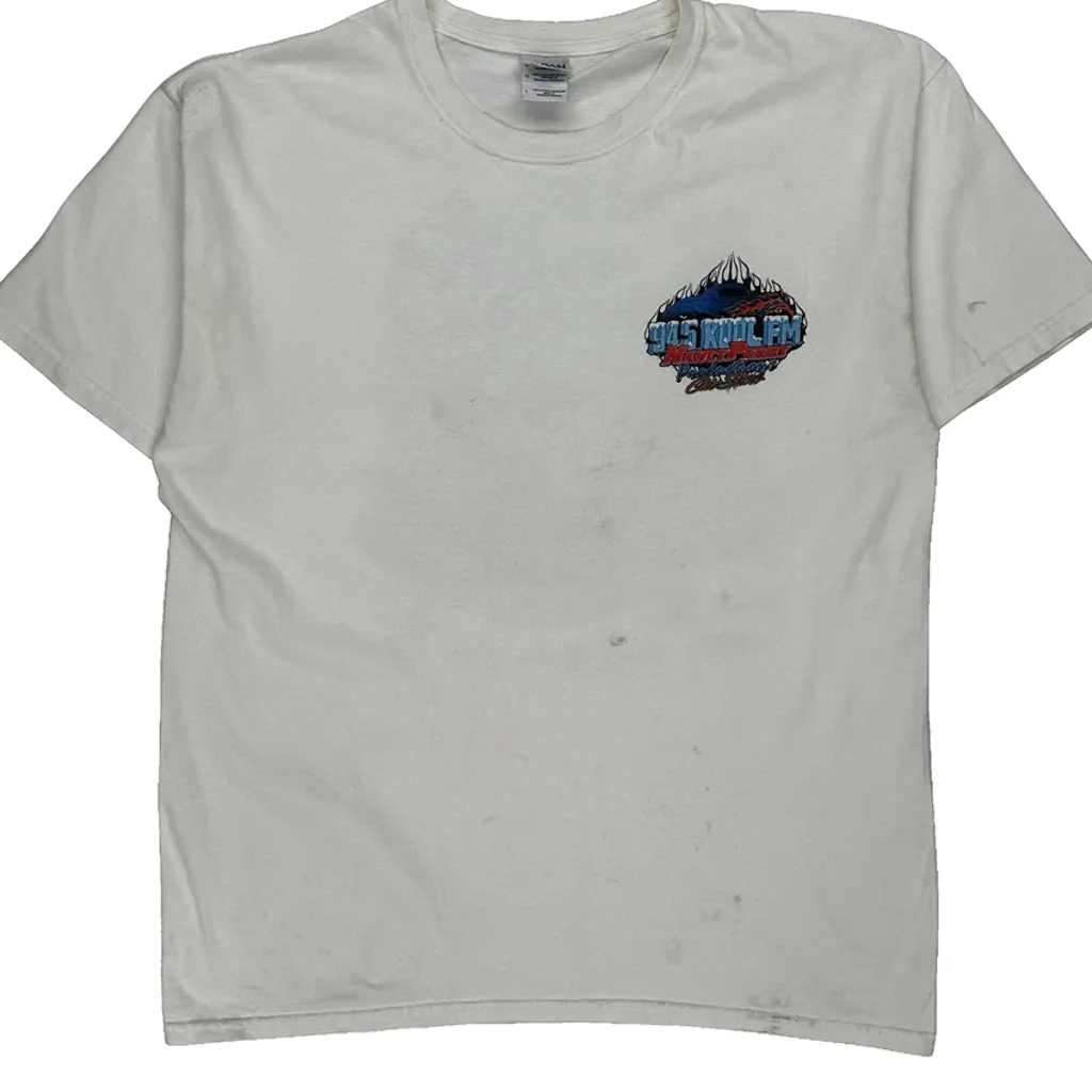 Car Show Gildan Graphic T-Shirt - Large White Cotton - Image 4