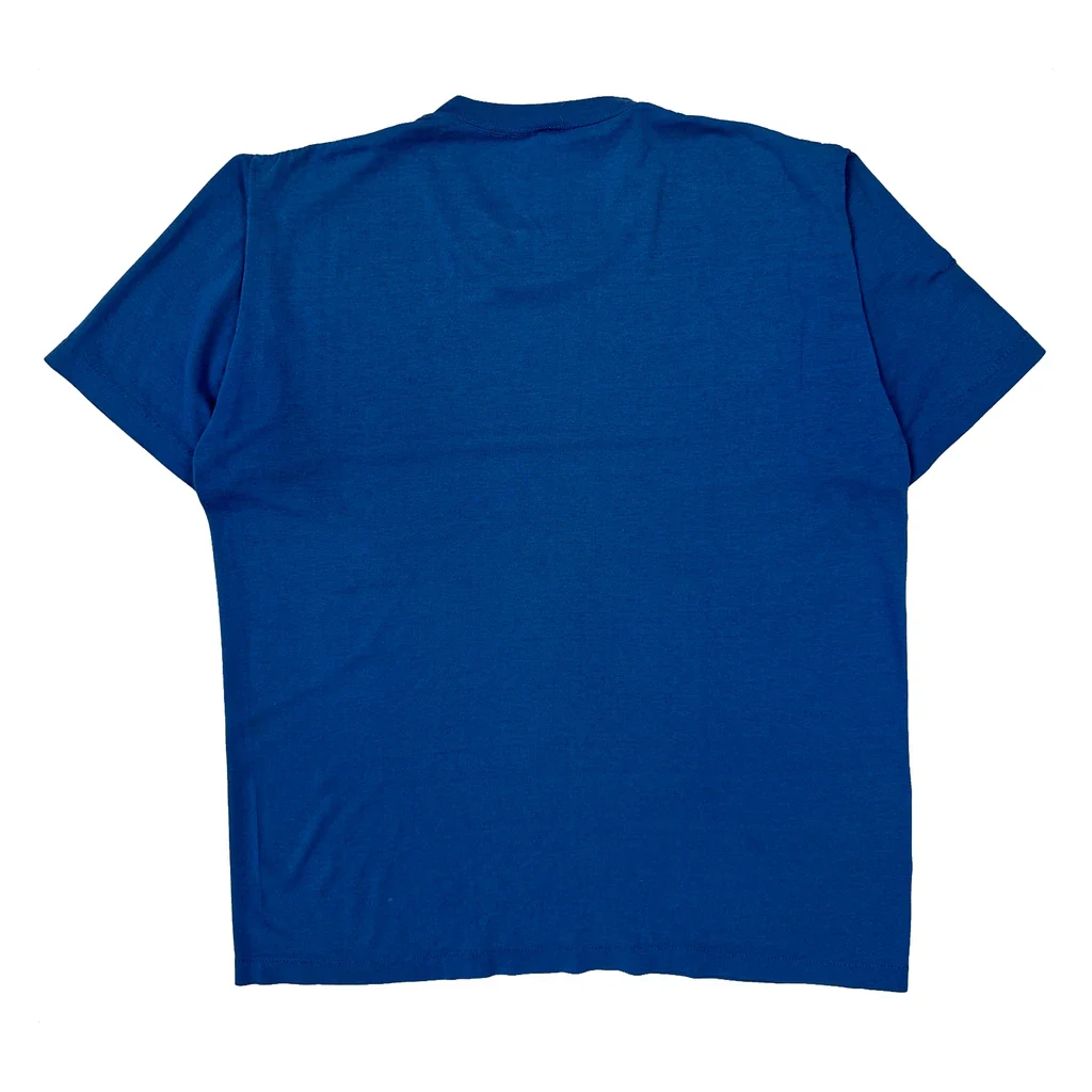 Carbondale Colorado Sportswear Single Stitch T-Shirt - Large Blue Cotton Blend - Image 2