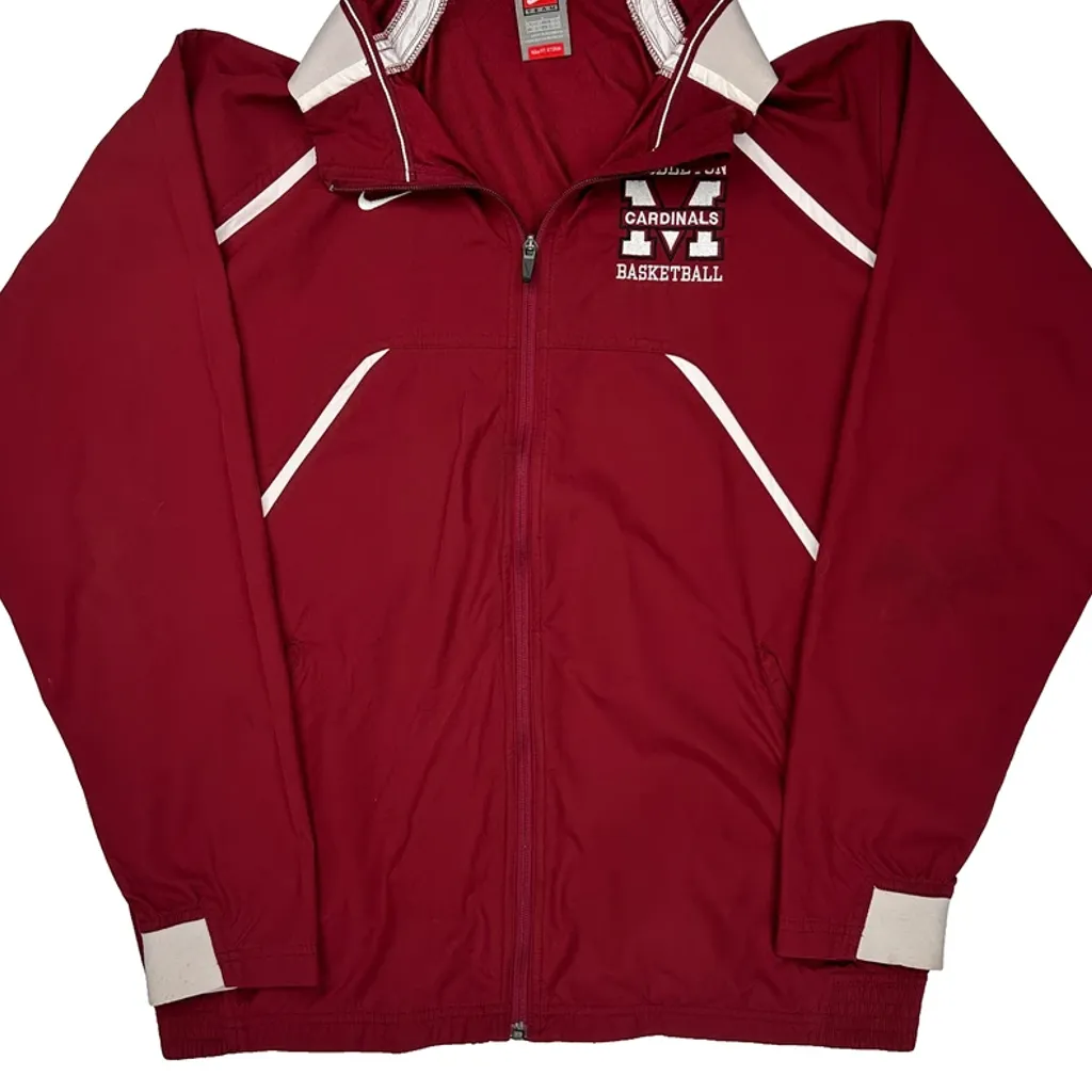 Cardinals Basketball Nike Graphic Track Jacket - Large Red Polyester - Image 4