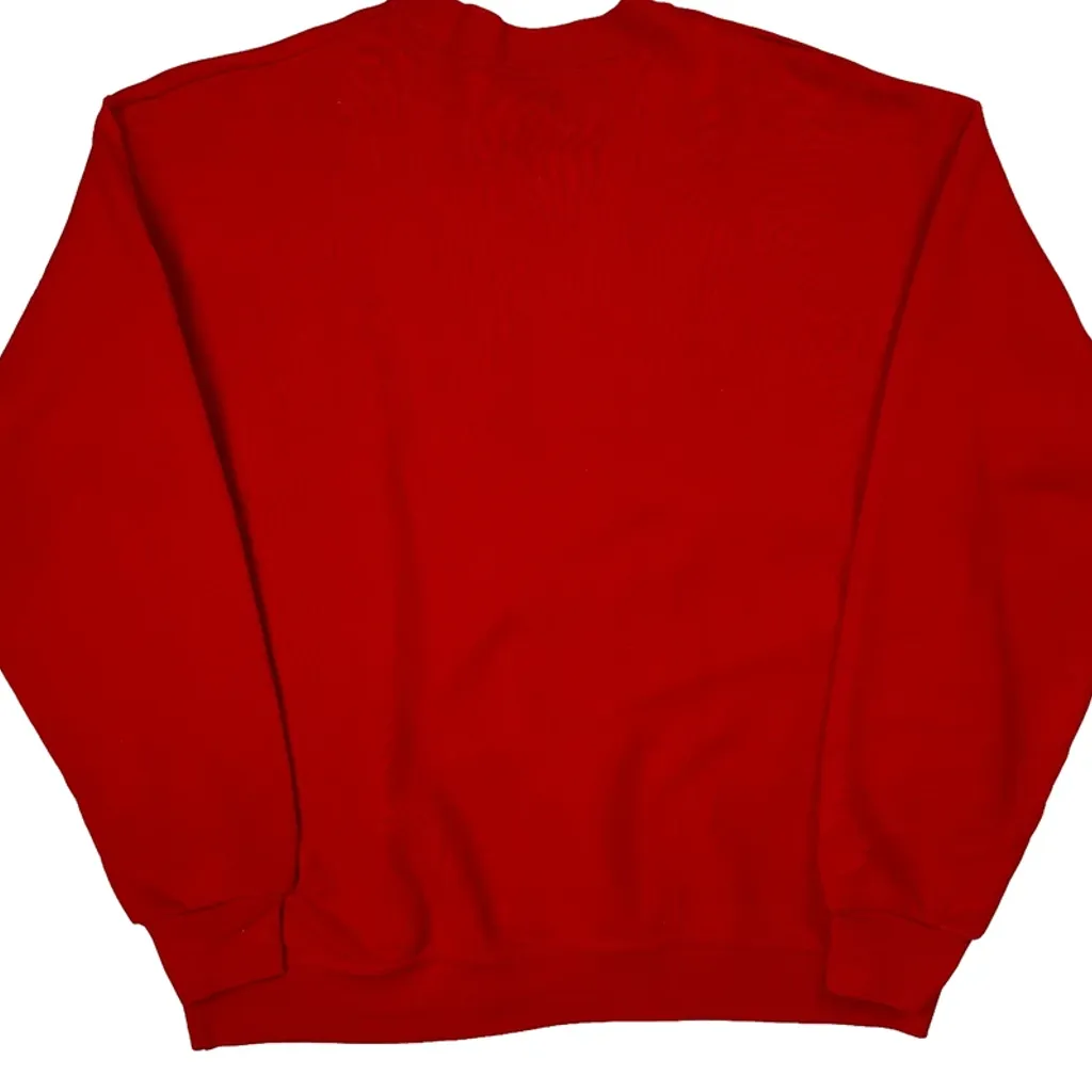 Cardinals Majestic Graphic Sweatshirt - Large Red Cotton - Image 7