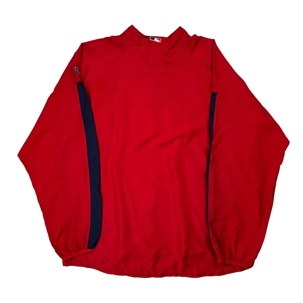 Cardinals Majestic Mlb Windbreaker - 2XL Red Polyester - Image 2