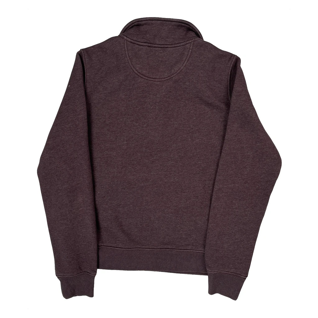 Carhartt 1/4 Zip - Small Brown Cotton Blend - Image 2