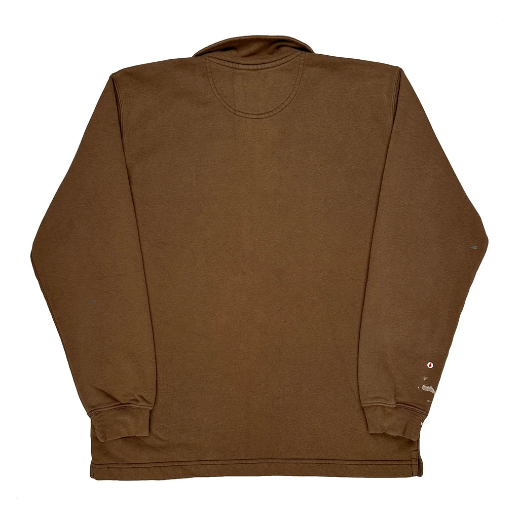 Carhartt 1/4 Zip - Medium Brown Cotton - Image 2