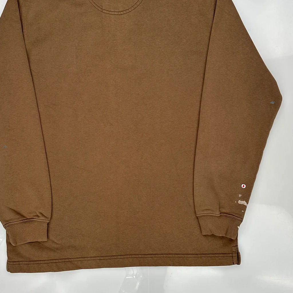Carhartt 1/4 Zip - Medium Brown Cotton - Image 3
