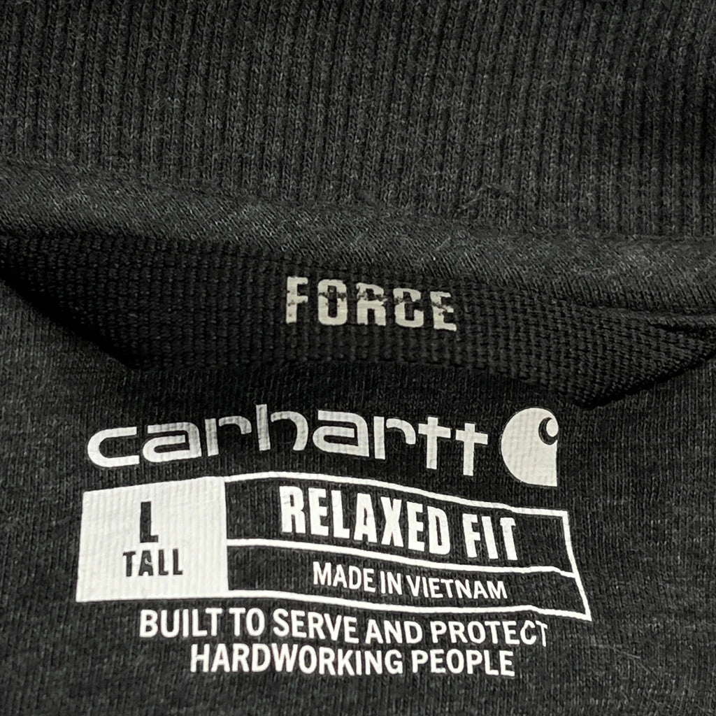 Carhartt Tall 1/4 Zip - Large Gray Cotton Blend - Image 3
