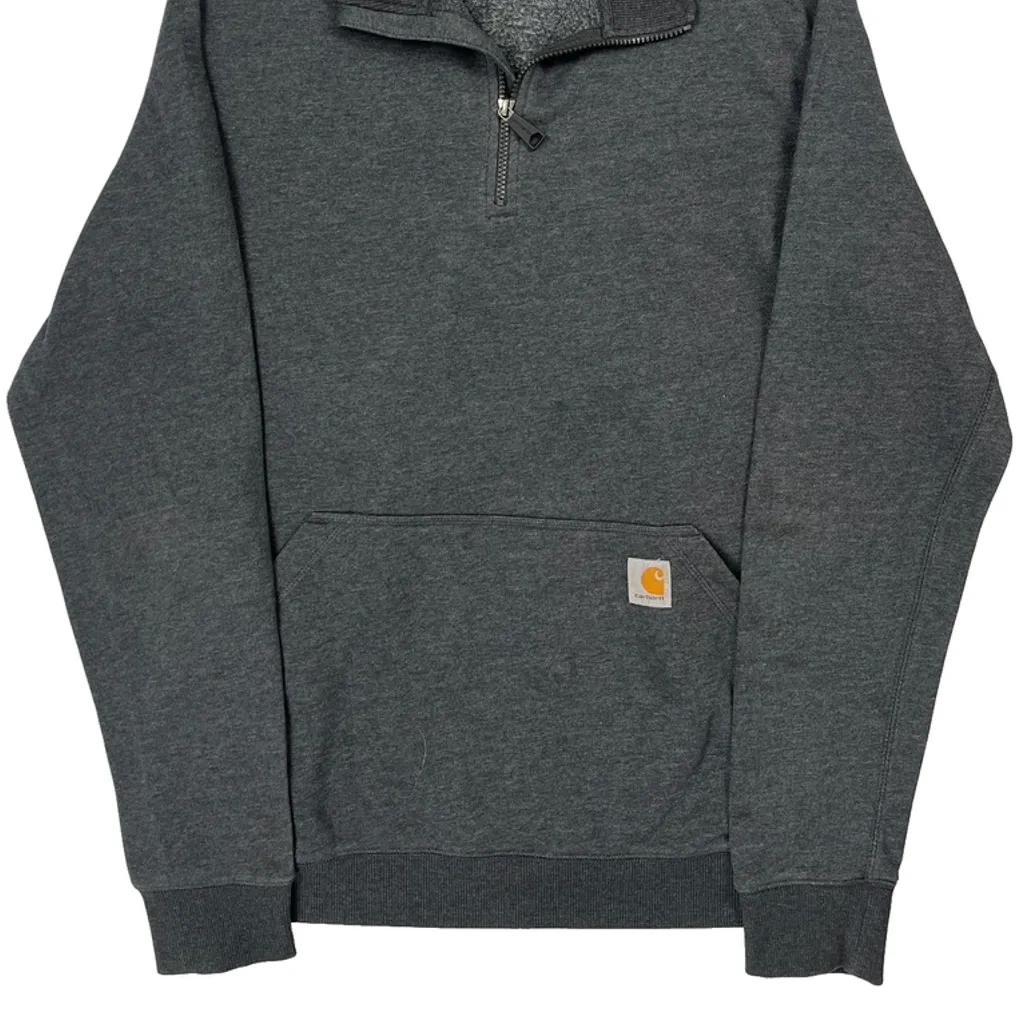 Carhartt Tall 1/4 Zip - Large Gray Cotton Blend - Image 5