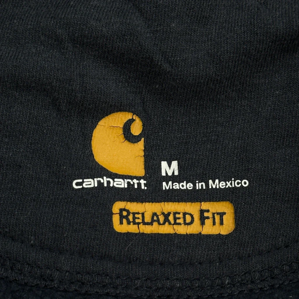 Carhartt 1/4 Zip - Medium Navy Cotton - Image 3