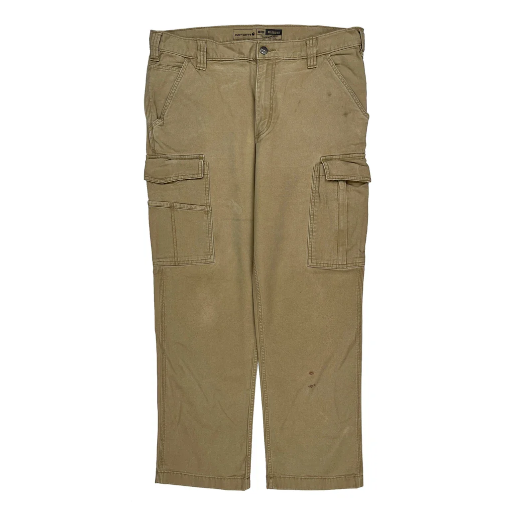 Carhartt Cargo Pants - 36W 28L Beige Cotton