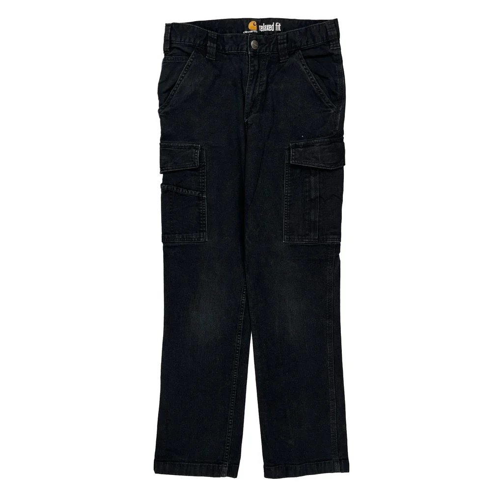 Carhartt Cargo Pants - 30W 29L Black Cotton - Image 2
