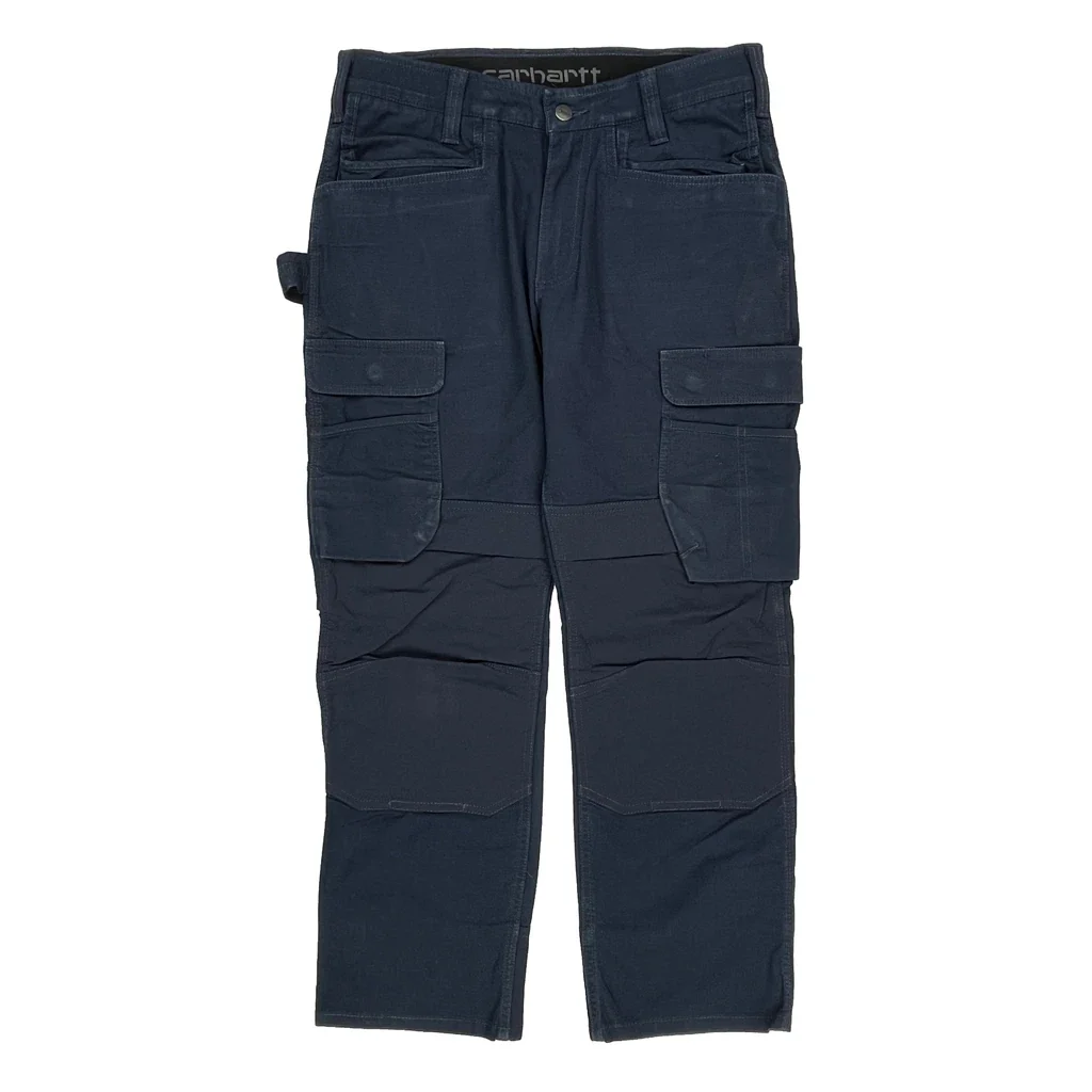 Carhartt Cargo Pants - 32W 28L Black Cotton - Image 2