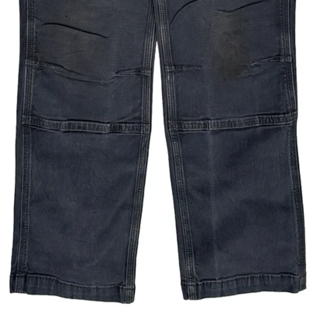 Carhartt Double Knee Cargo Pants - 30W 31L Gray Cotton Blend - Image 10