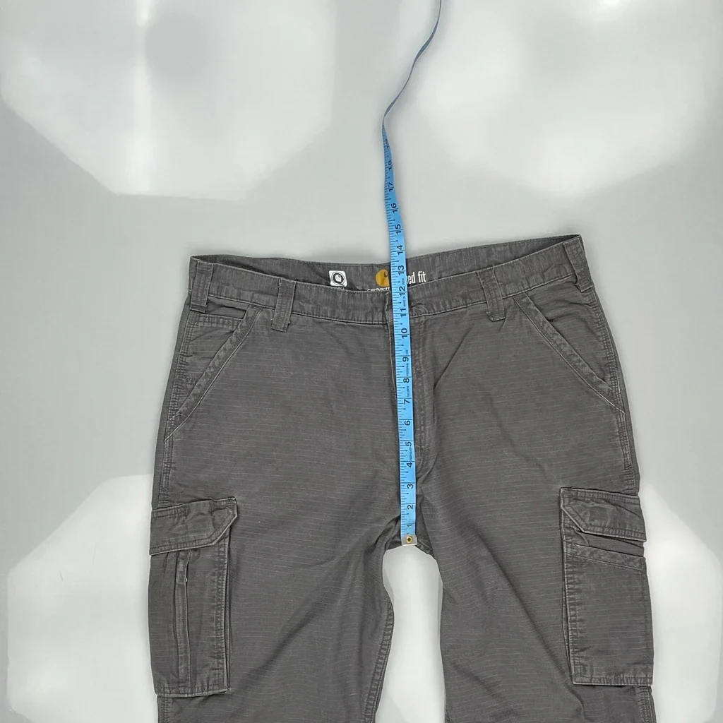 Carhartt Cargo Pants - 38W 32L Gray Cotton - Image 4