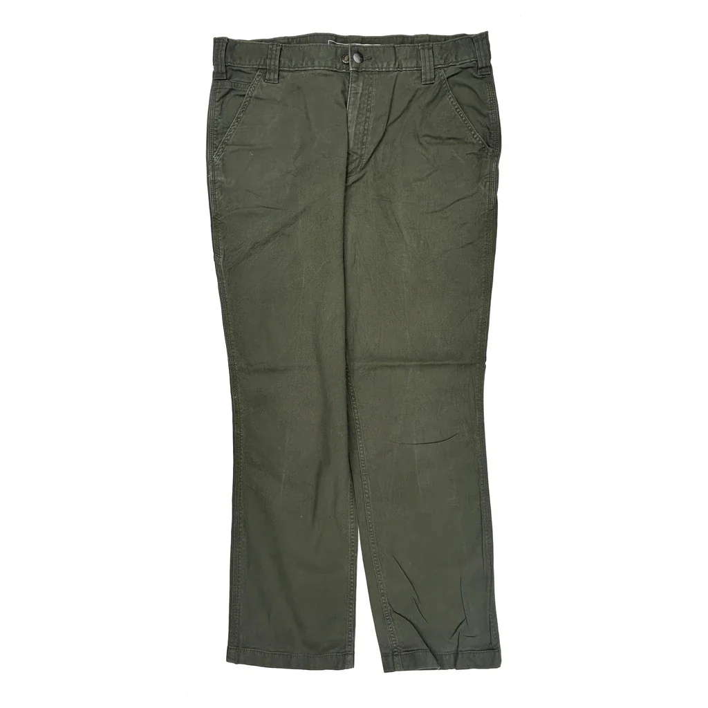 Carhartt Cargo Pants - 34W 32L Green Cotton - Image 2