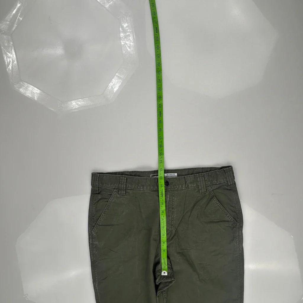 Carhartt Cargo Pants - 34W 32L Green Cotton - Image 4