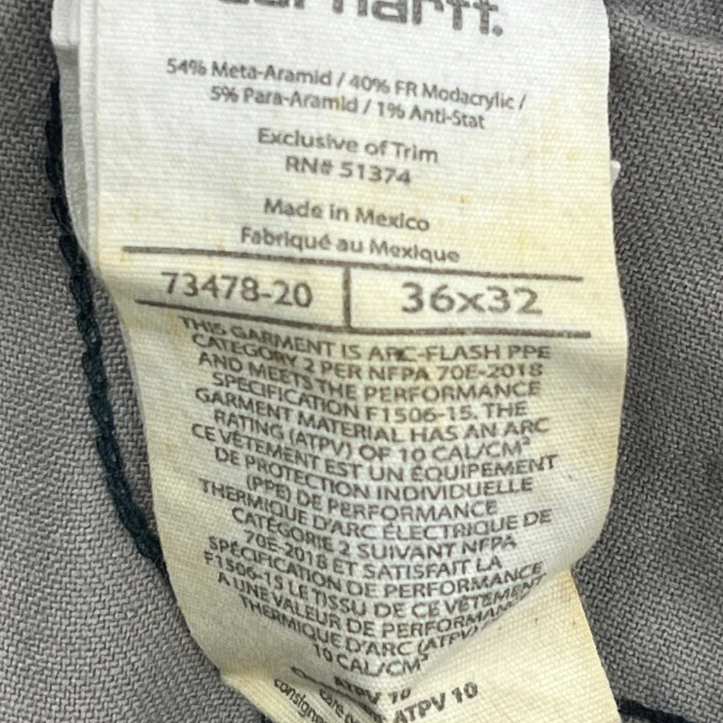 Carhartt Cargo Pants - 38W 31L Navy Cotton - Image 6