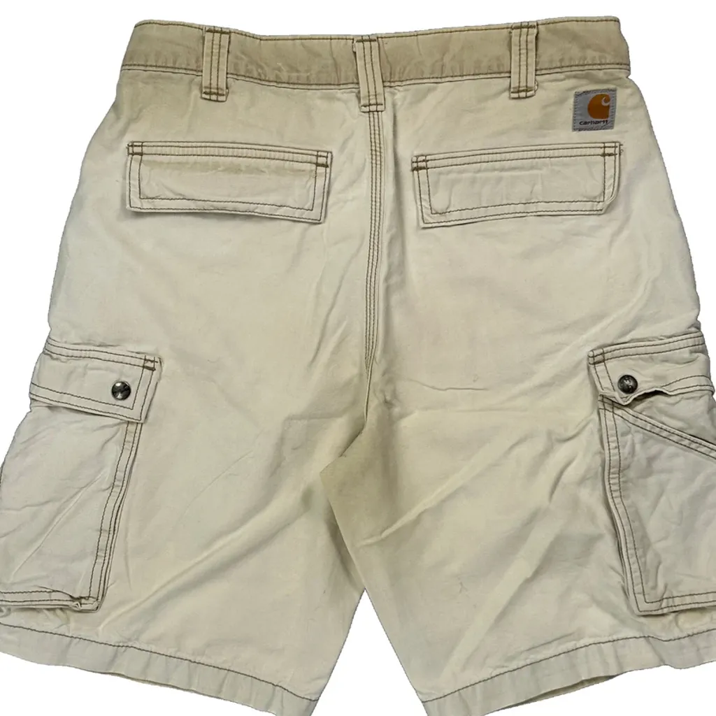 Carhartt Cargo Shorts - 32W 10L Beige Cotton - Image 10