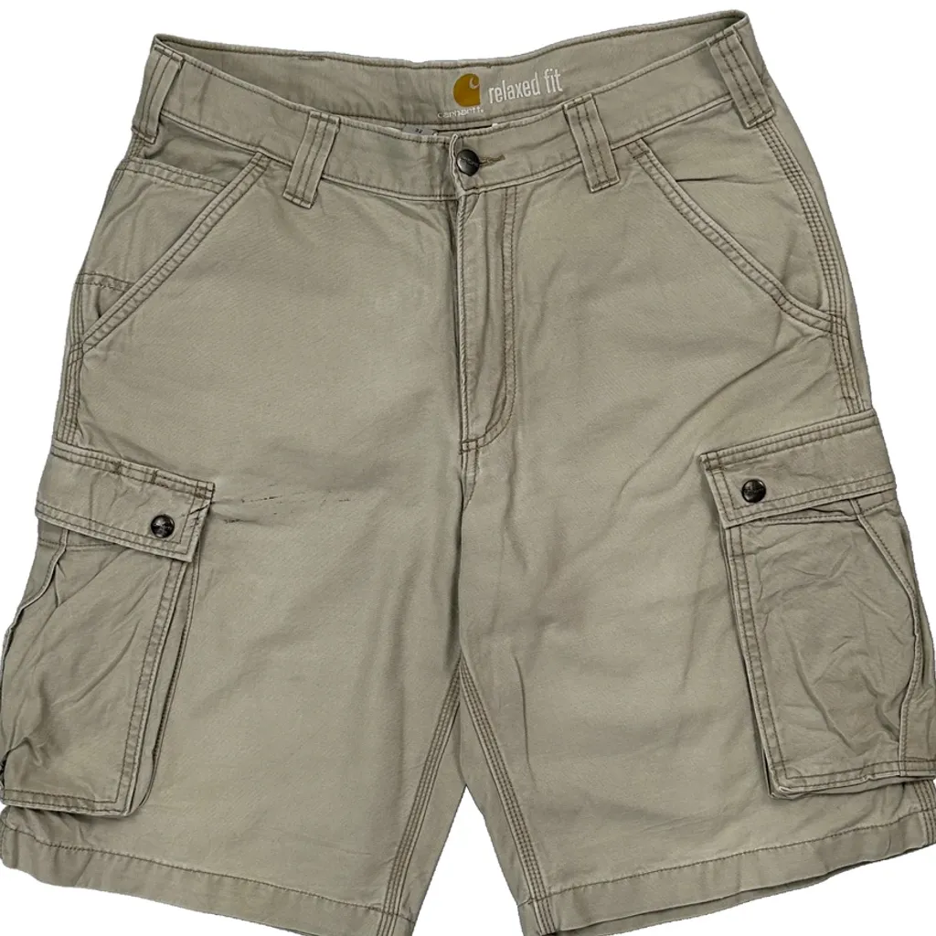 Carhartt Cargo Shorts - 32W 10L Beige Cotton - Image 10