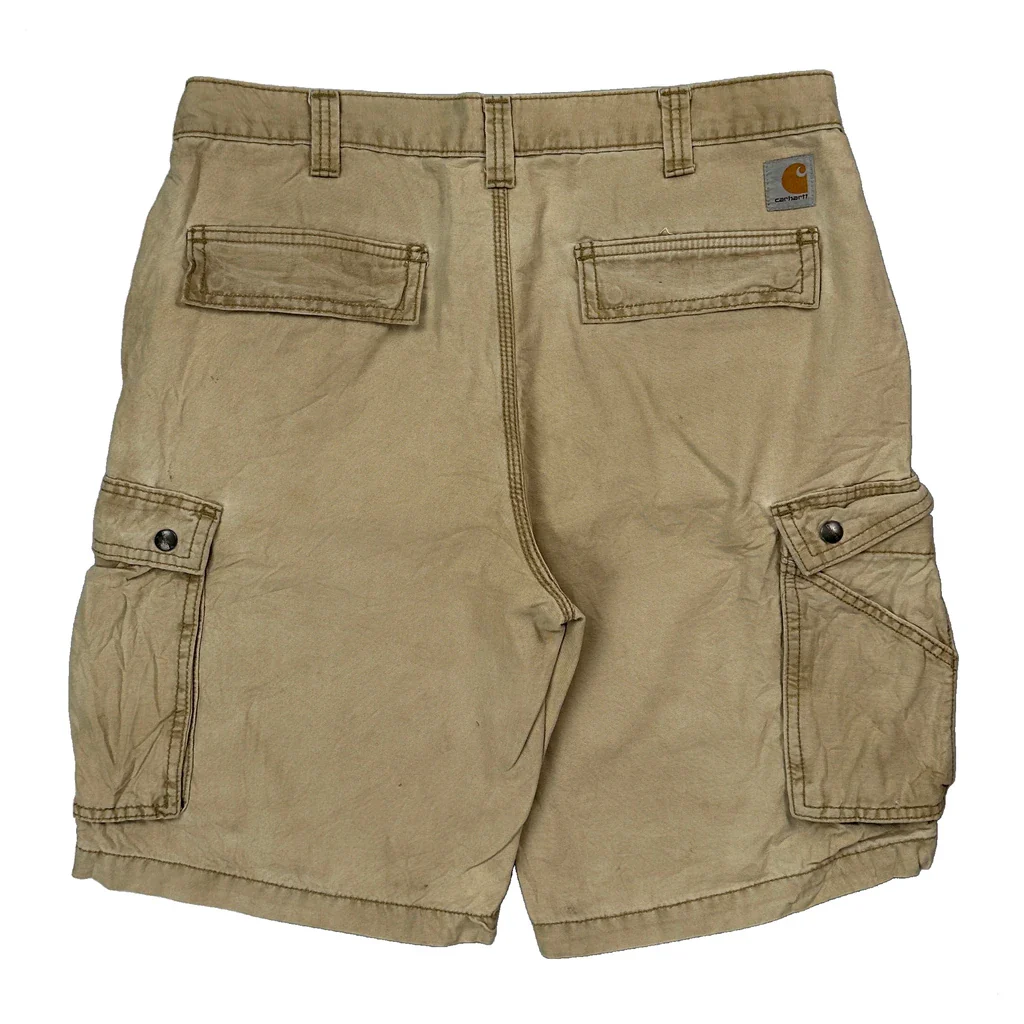 Carhartt Cargo Shorts - 34W 10L Beige Cotton