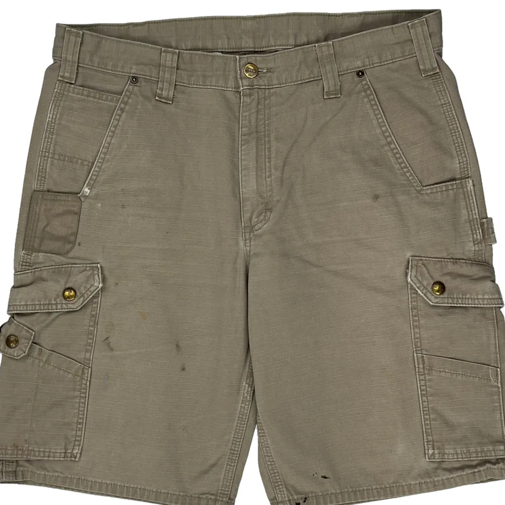 Carhartt Cargo Shorts - 36W 11L Beige Cotton - Image 11