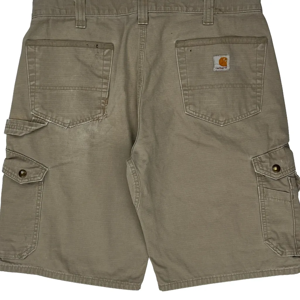 Carhartt Cargo Shorts - 36W 11L Beige Cotton - Image 9