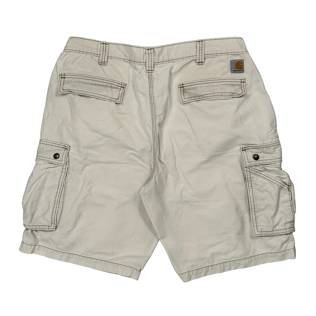 Carhartt Cargo Shorts - 38W 10L Beige Cotton