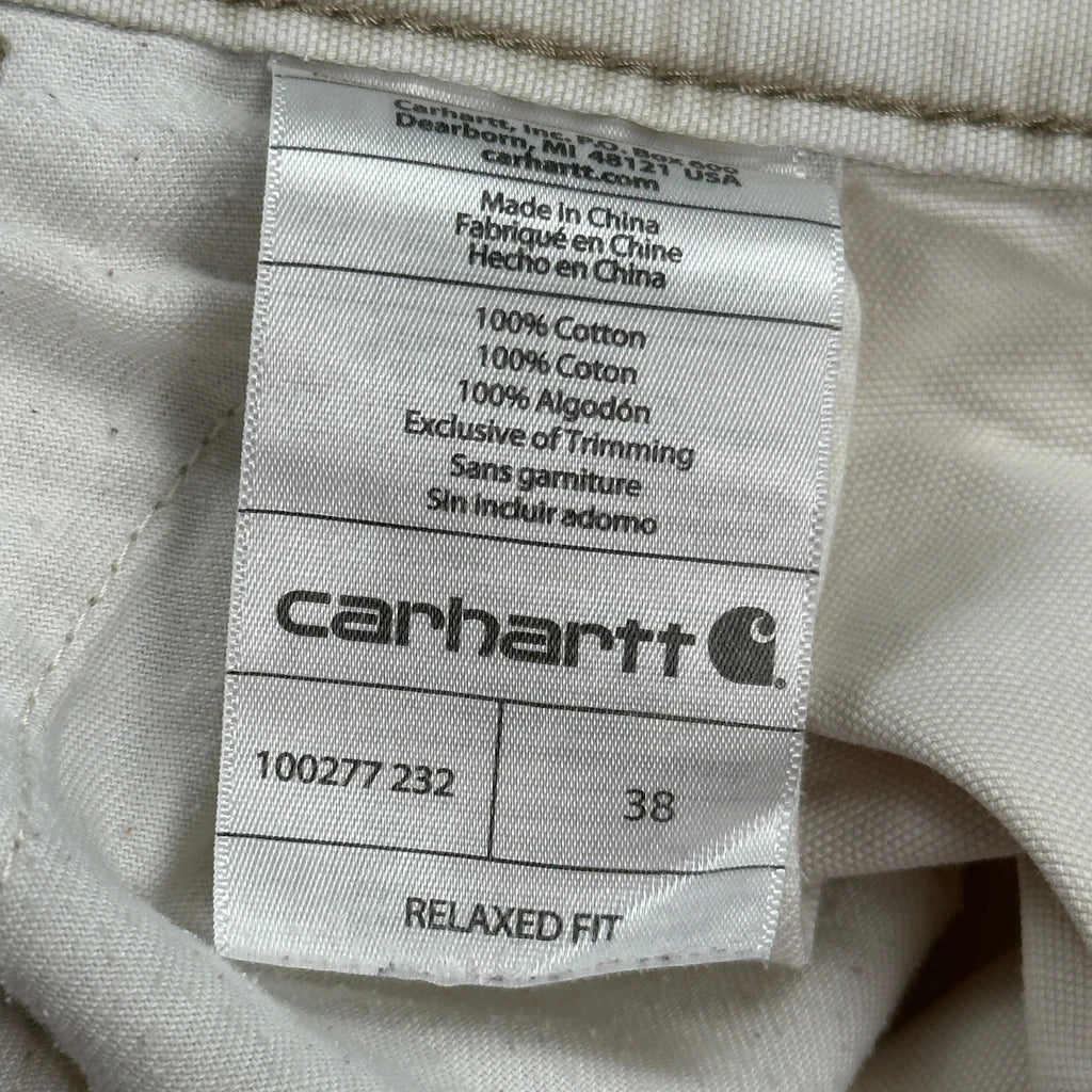 Carhartt Cargo Shorts - 38W 10L Beige Cotton - Image 6