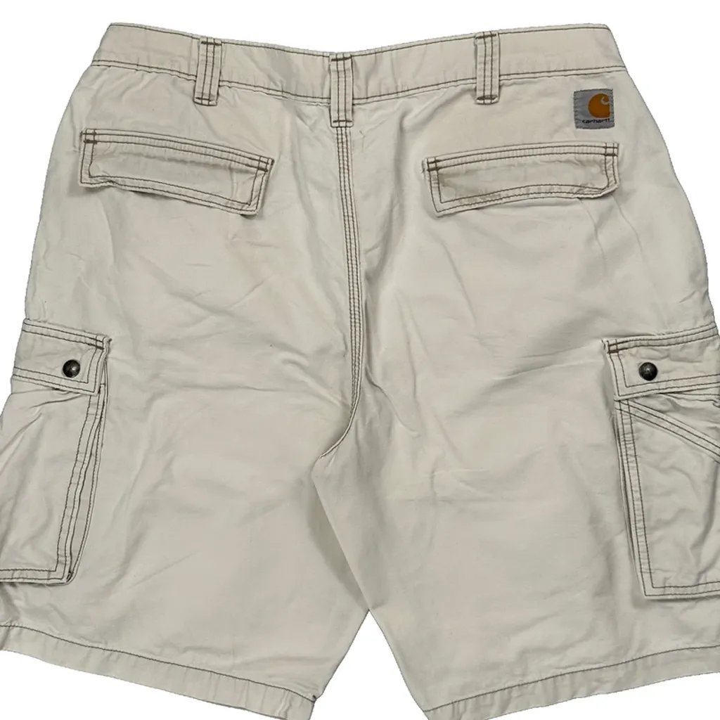 Carhartt Cargo Shorts - 38W 10L Beige Cotton - Image 8