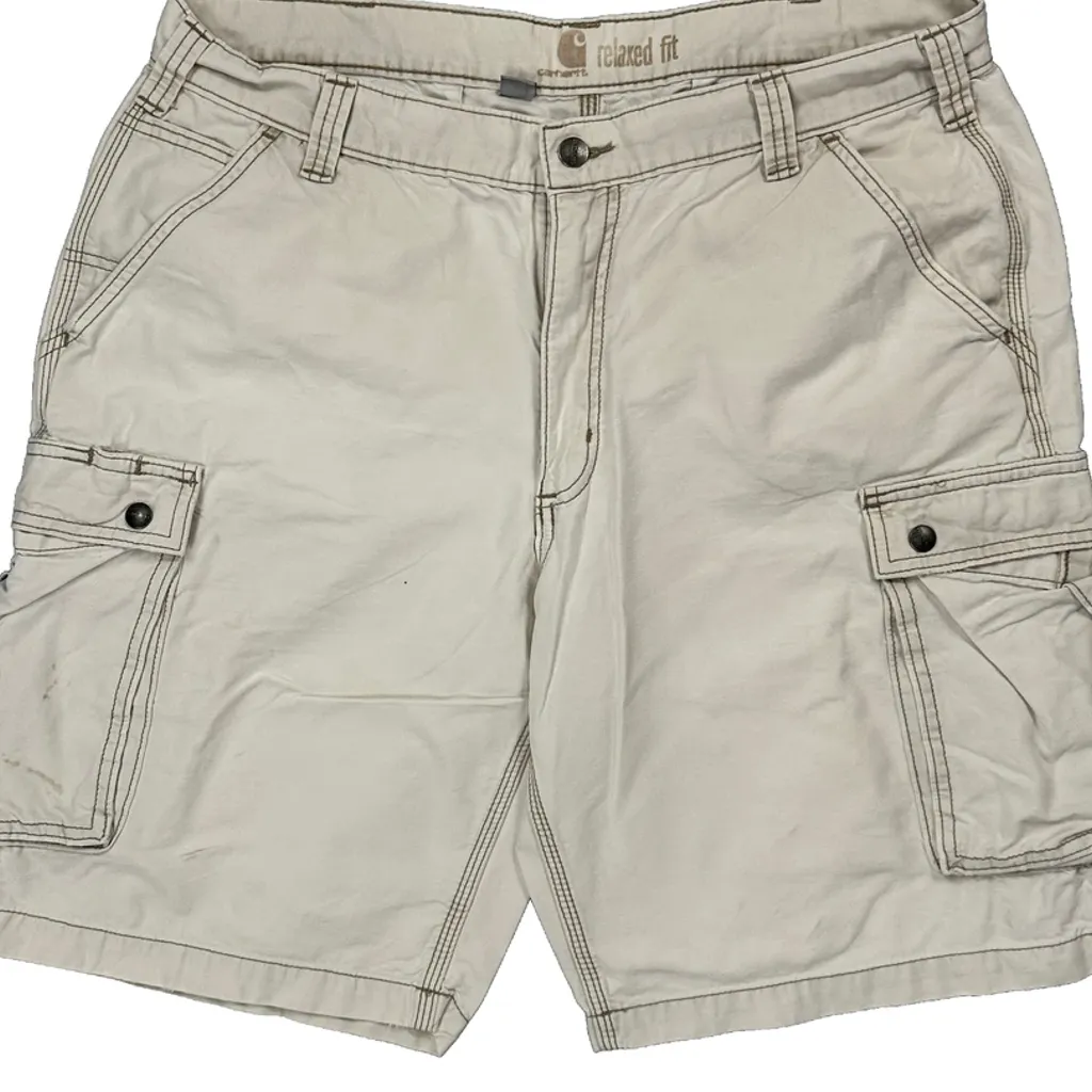 Carhartt Cargo Shorts - 38W 10L Beige Cotton - Image 9