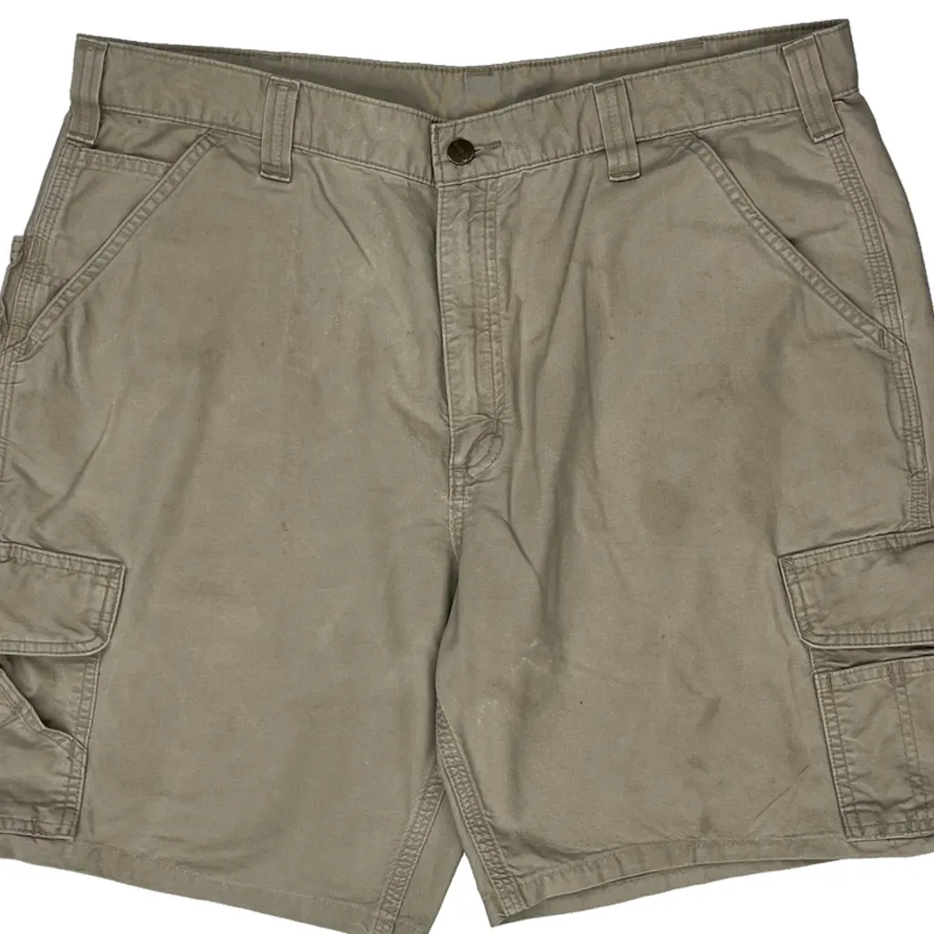 Carhartt Cargo Shorts - 38W 10L Beige Cotton - Image 10