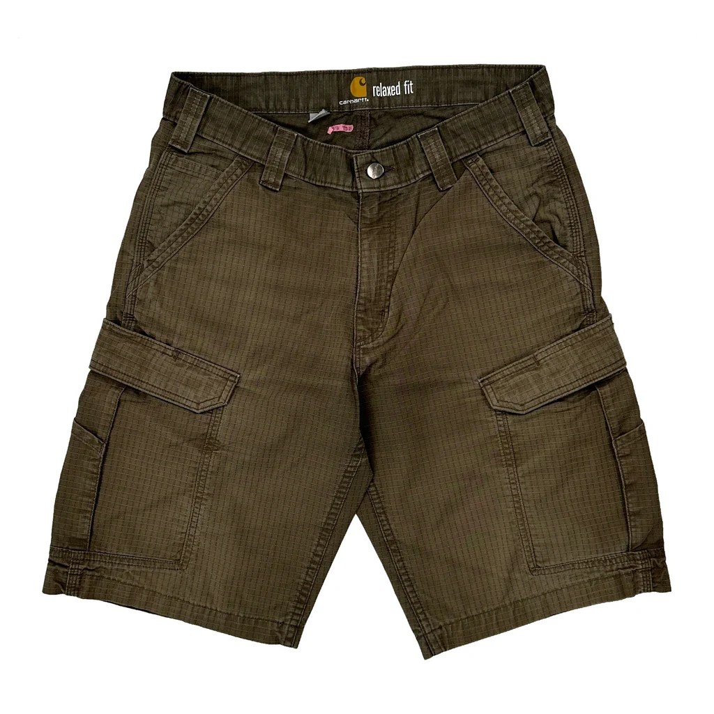 Carhartt Cargo Shorts - 30W 11L Brown Cotton - Image 2