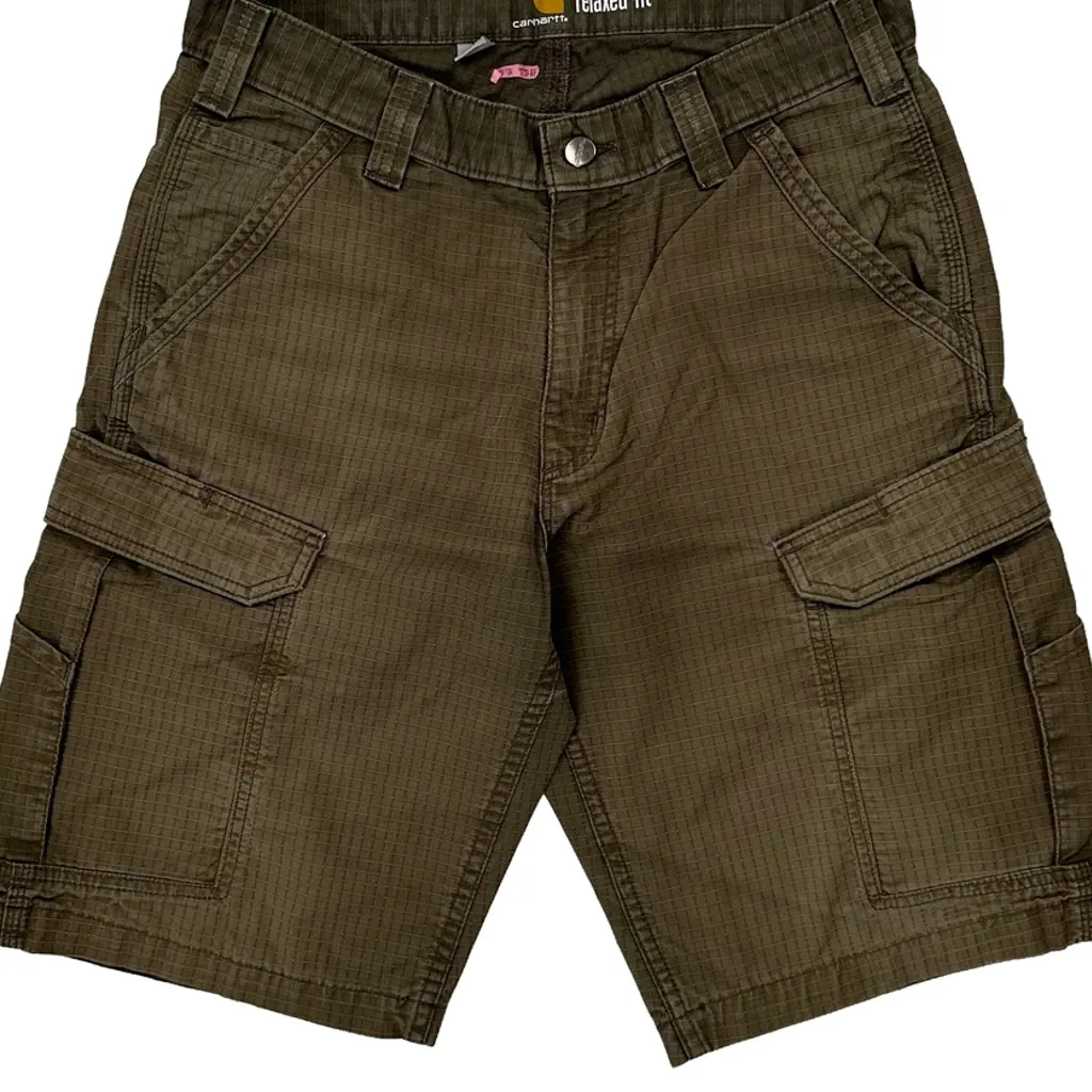 Carhartt Cargo Shorts - 30W 11L Brown Cotton - Image 8