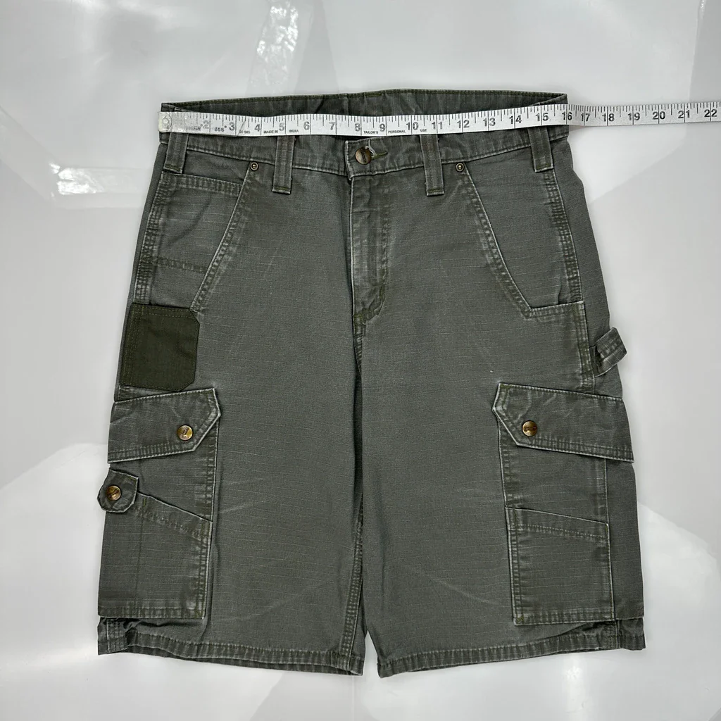 Carhartt Cargo Shorts - 31W 11L Gray Cotton - Image 3