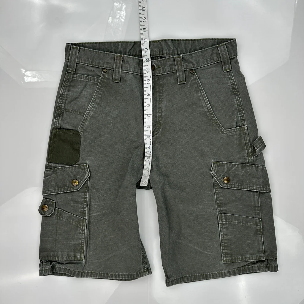 Carhartt Cargo Shorts - 31W 11L Gray Cotton - Image 4