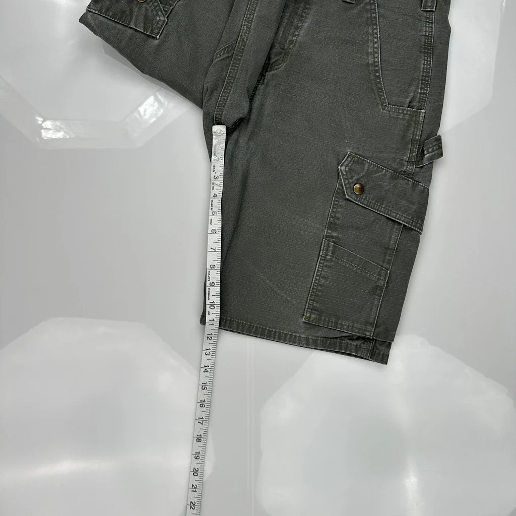 Carhartt Cargo Shorts - 31W 11L Gray Cotton - Image 5
