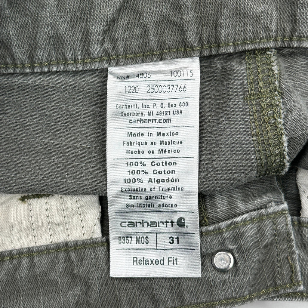 Carhartt Cargo Shorts - 31W 11L Gray Cotton - Image 6
