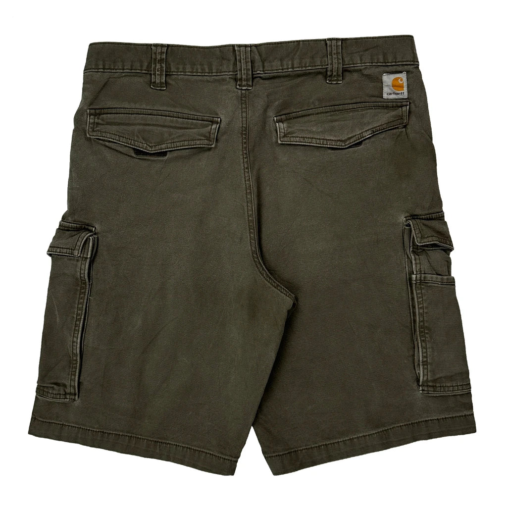 Carhartt Cargo Shorts - 33W 11L Green Cotton