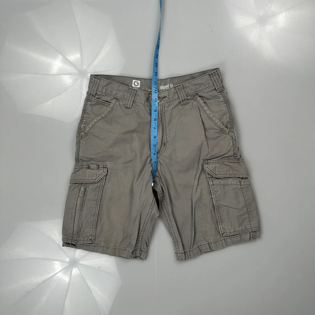 Carhartt Cargo Shorts - 28W 11L Grey Cotton - Image 4