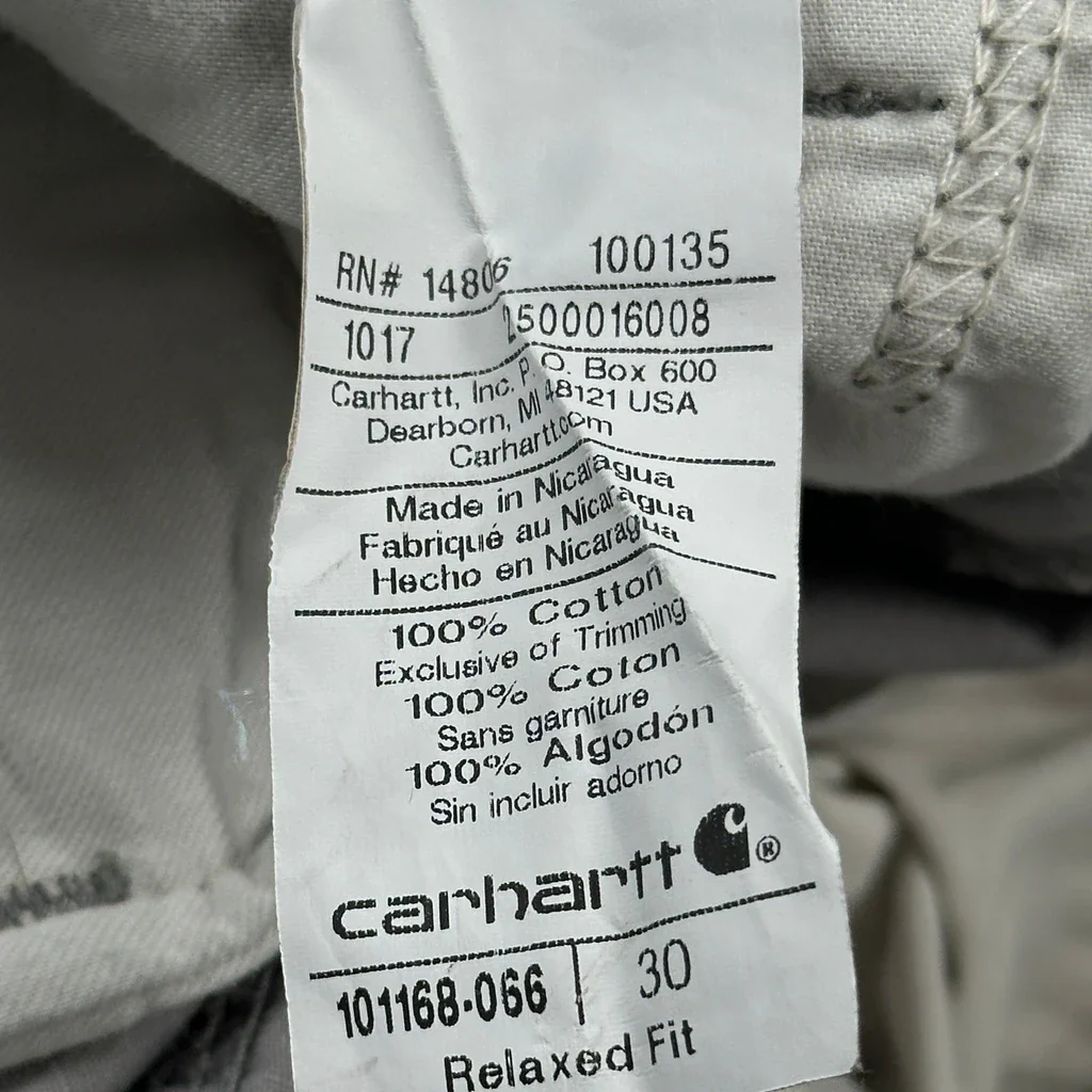 Carhartt Cargo Shorts - 28W 11L Grey Cotton - Image 6